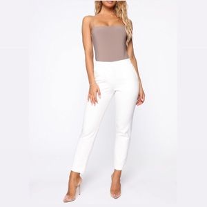 Perfect Match Mid Rise Slit Skinny Trouser Pants